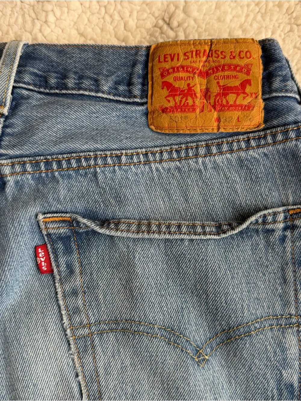 Levi's Vintage Wash Straight Leg Button Fly Jeans